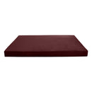 STYLE V6 - Velvet Indoor Daybed Mattress Bolster Cushion Pillow Complete Set