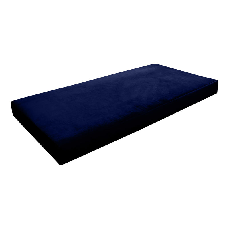 STYLE V3 - Velvet Indoor Daybed Mattress Bolster Backrest Cushion Pillow |COVERS ONLY|