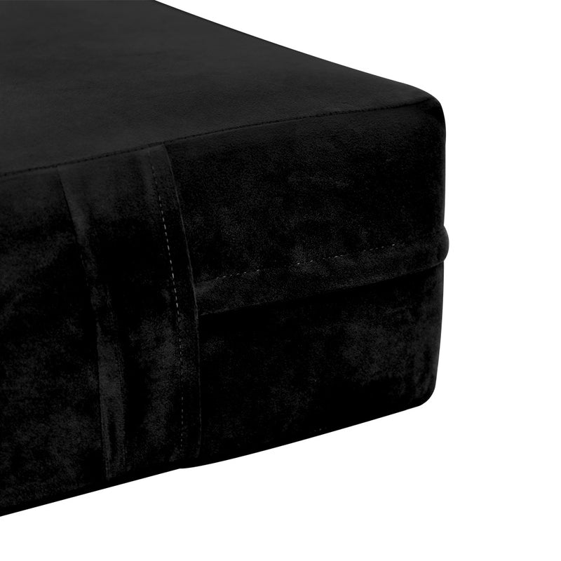 Knife Edge 6" Twin Size 75x39x6 Velvet Indoor Daybed Mattress Fitted Sheet |COVER ONLY| - AD374