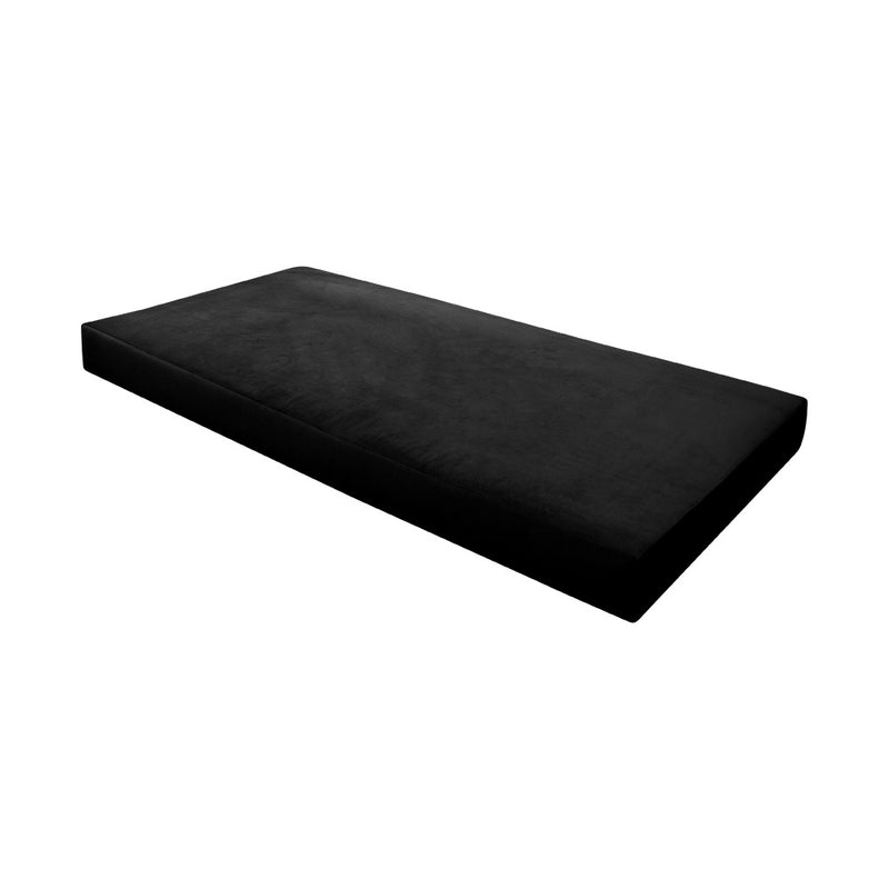 Knife Edge 6" Twin Size 75x39x6 Velvet Indoor Daybed Mattress Fitted Sheet |COVER ONLY| - AD374