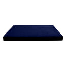 STYLE V6 - Velvet Indoor Daybed Mattress Bolster Cushion Pillow Complete Set