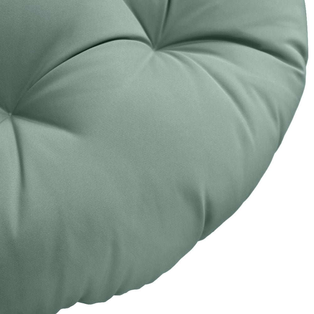 6" Thick Round Papasan Cushion, Tufted Water Repellent Polyester Fabric Yoga Meditation Pillow for Papasan Chair