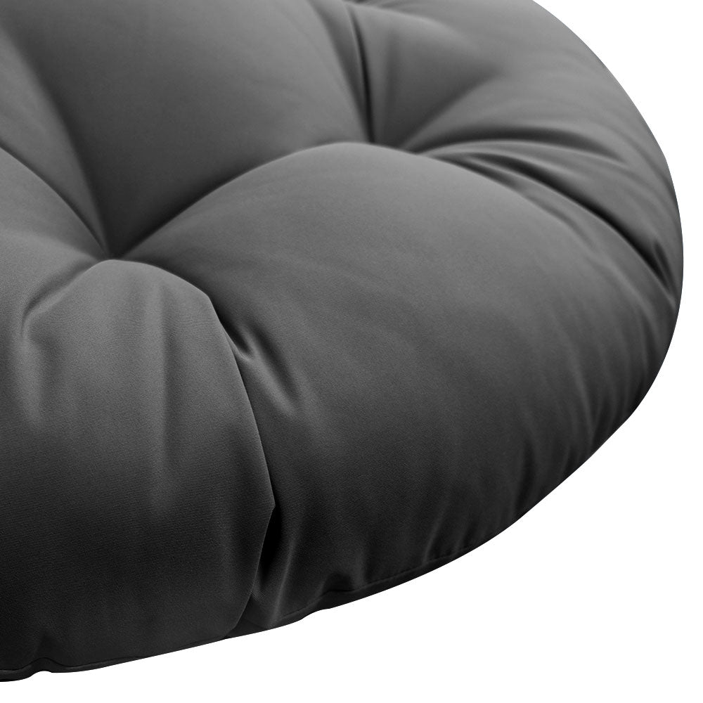 6" Thick Round Papasan Cushion, Tufted Water Repellent Polyester Fabric Yoga Meditation Pillow for Papasan Chair