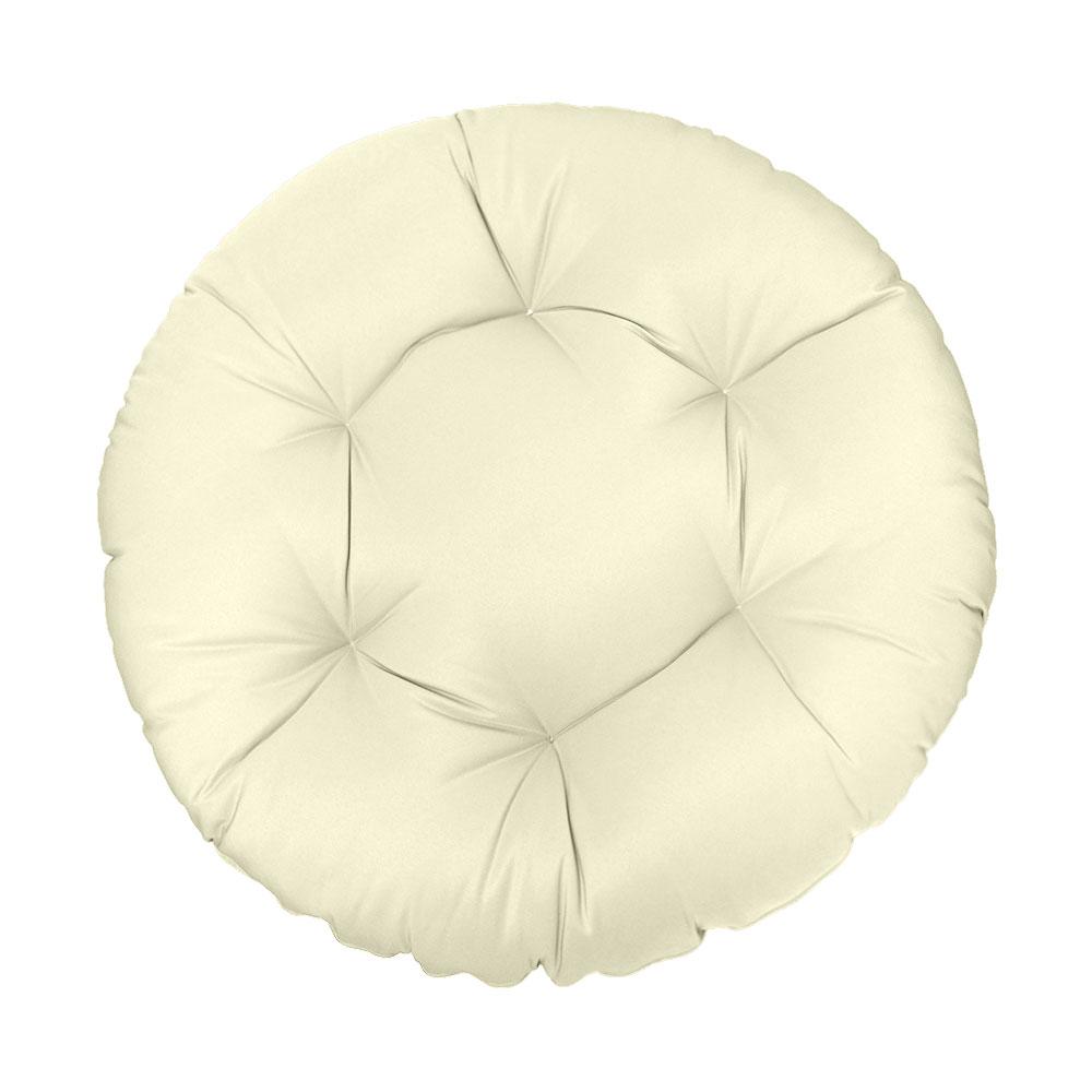 6" Thick Round Papasan Cushion, Tufted Water Repellent Polyester Fabric Yoga Meditation Pillow for Papasan Chair