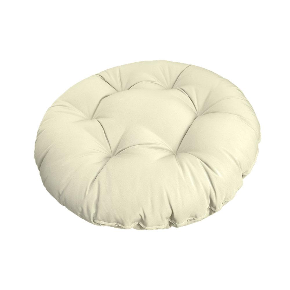 6" Thick Round Papasan Cushion, Tufted Water Repellent Polyester Fabric Yoga Meditation Pillow for Papasan Chair