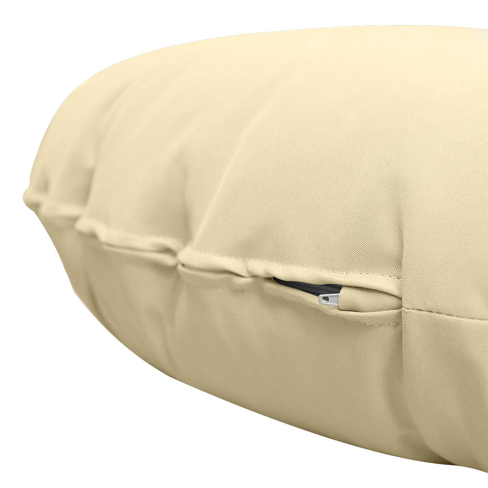 6" Thick Round Papasan Cushion, Tufted Water Repellent Polyester Fabric Yoga Meditation Pillow for Papasan Chair