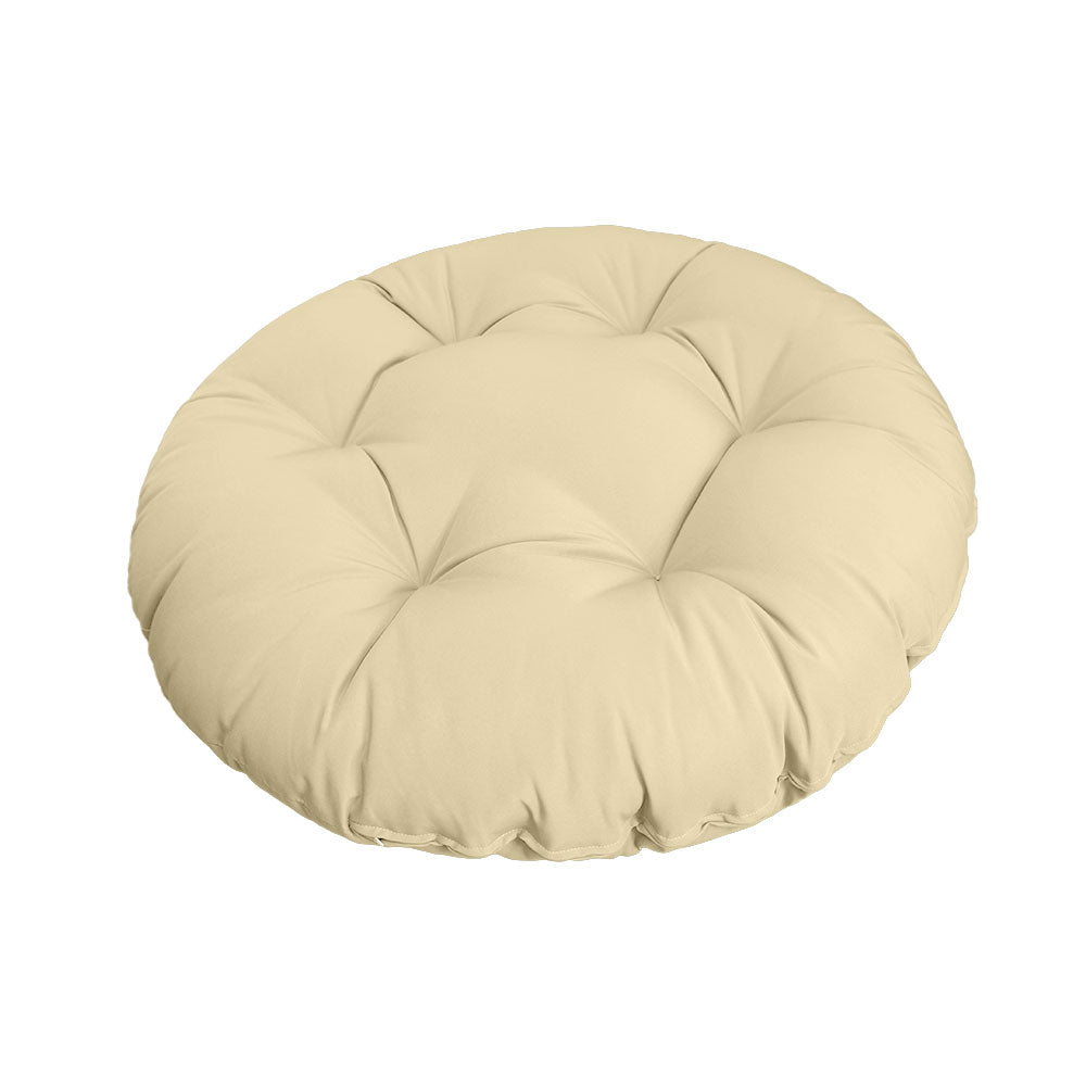 6" Thick Round Papasan Cushion, Tufted Water Repellent Polyester Fabric Yoga Meditation Pillow for Papasan Chair