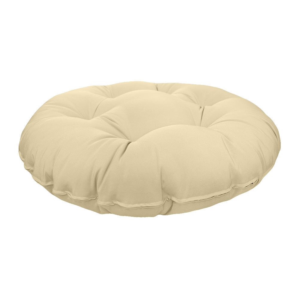 6" Thick Round Papasan Cushion, Tufted Water Repellent Polyester Fabric Yoga Meditation Pillow for Papasan Chair