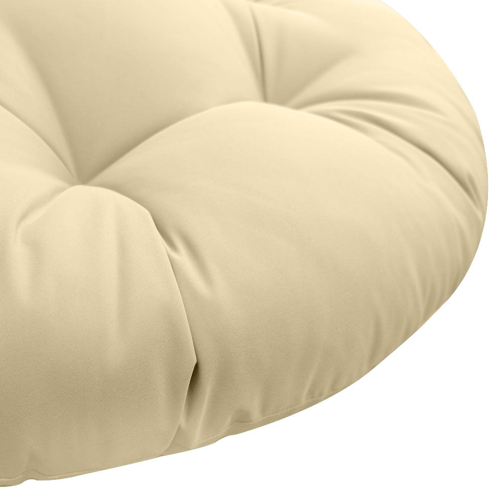 6" Thick Round Papasan Cushion, Tufted Water Repellent Polyester Fabric Yoga Meditation Pillow for Papasan Chair