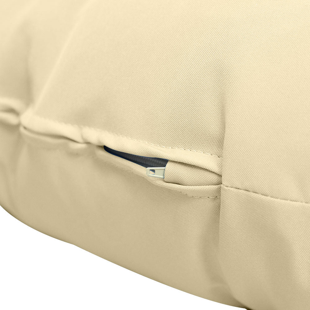 6" Thick Round Papasan Cushion, Tufted Water Repellent Polyester Fabric Yoga Meditation Pillow for Papasan Chair