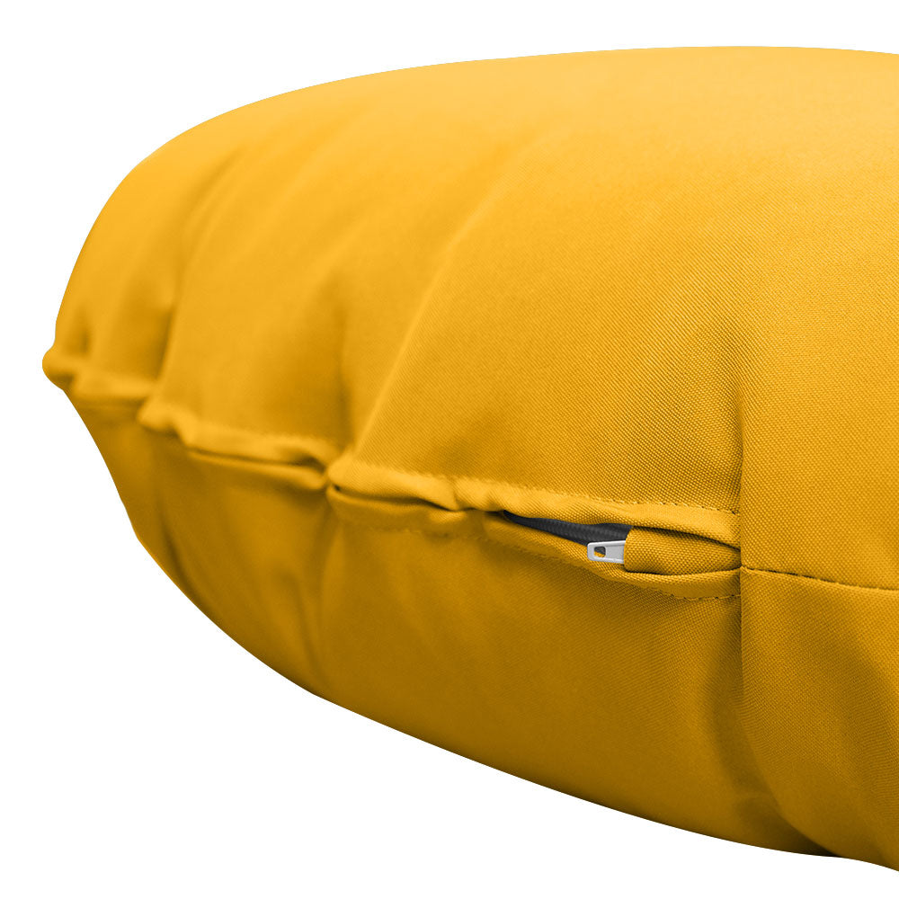 6" Thick Round Papasan Cushion, Tufted Water Repellent Polyester Fabric Yoga Meditation Pillow for Papasan Chair