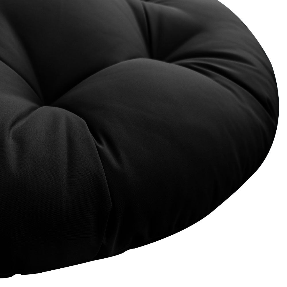 6" Thick Round Papasan Cushion, Tufted Water Repellent Polyester Fabric Yoga Meditation Pillow for Papasan Chair
