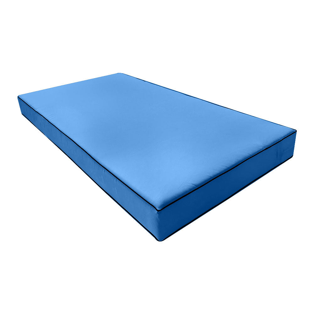 STYLE 1 - Mattress & Pillow Bolster Cushion Cover and Insert for Outdoor Indoor Daybed Porch Swing Bed Crib Size