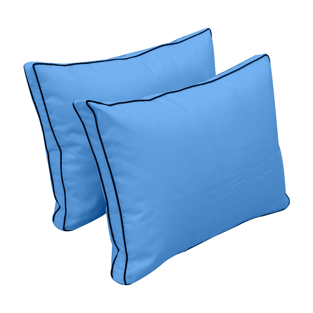 STYLE 1 - Mattress & Pillow Bolster Cushion Cover and Insert for Outdoor Indoor Daybed Porch Swing Bed Crib Size