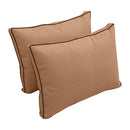 STYLE 1 Pillow & Bolster Cushion for Outdoor Indoor Daybed Porch Swing Bed Full Size | COVERS ONLY |