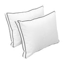 STYLE 1 Pillow & Bolster Cushion for Outdoor Indoor Daybed Porch Swing Bed Twin Size | COVERS ONLY |