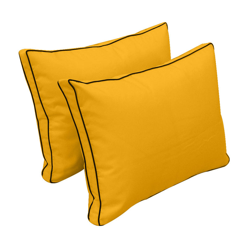 STYLE 1 Pillow & Bolster Cushion for Outdoor Indoor Daybed Porch Swing Bed Twin Size | COVERS ONLY |