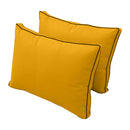 STYLE 1 - Mattress & Pillow Bolster Cushion for Outdoor Indoor Daybed Porch Swing Bed Twin-XL Size | COVERS ONLY |