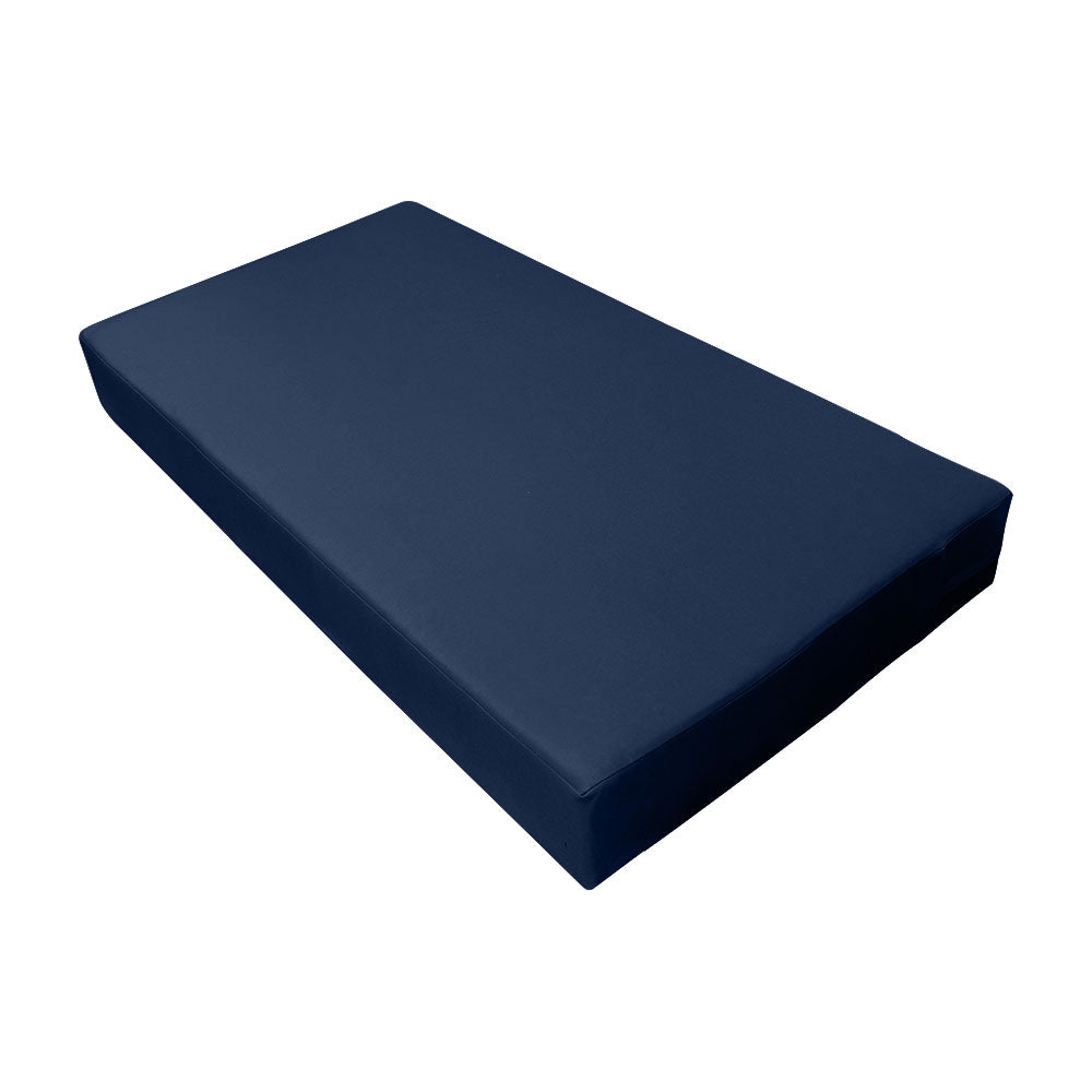 STYLE 1 - Mattress & Pillow Bolster Cushion Cover and Insert for Outdoor Indoor Daybed Porch Swing Bed Crib Size