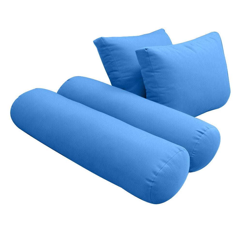 STYLE 1 - Mattress & Pillow Bolster Cushion Cover and Insert for Outdoor Indoor Daybed Porch Swing Bed Crib Size
