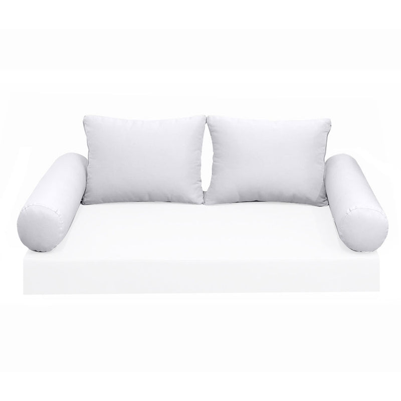 STYLE 1 Pillow & Bolster Cushion for Outdoor Indoor Daybed Porch Swing Bed Crib Size | COVERS ONLY |