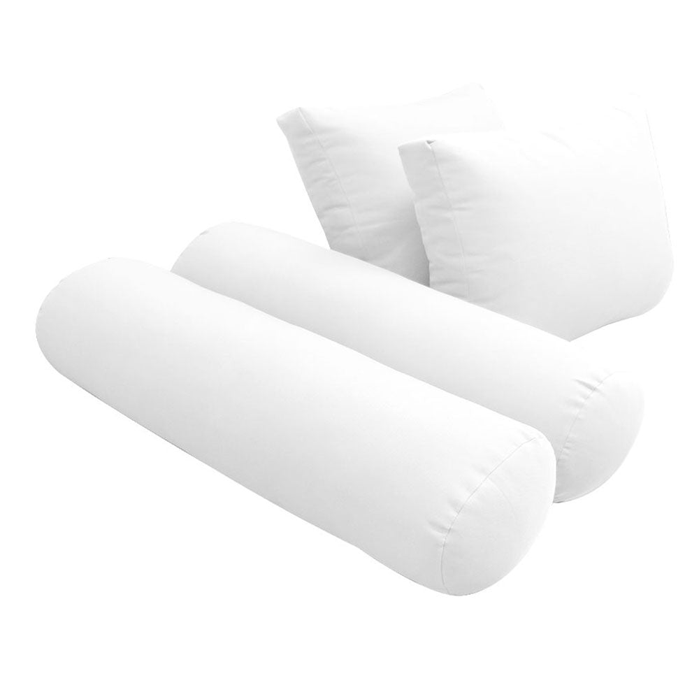 STYLE 1 - Mattress & Pillow Bolster Cushion Cover and Insert for Outdoor Indoor Daybed Porch Swing Bed Crib Size