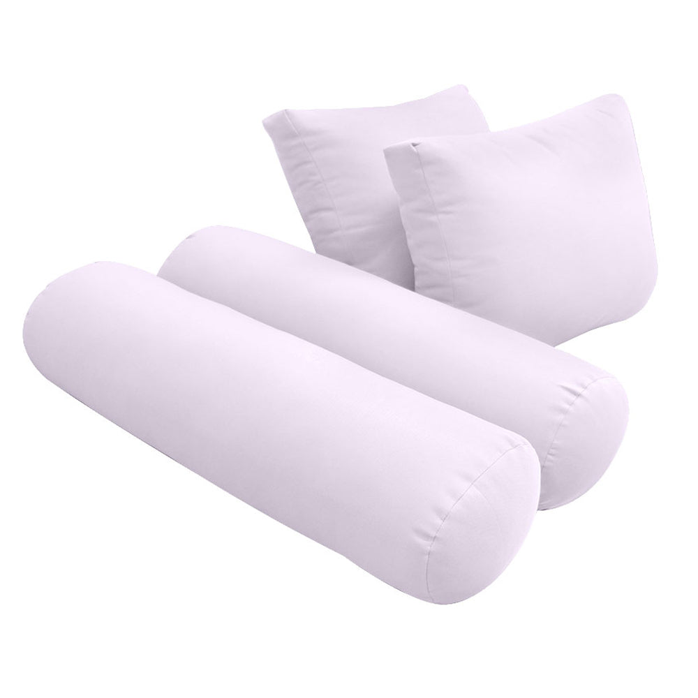 STYLE 1 - Mattress & Pillow Bolster Cushion Cover and Insert for Outdoor Indoor Daybed Porch Swing Bed Crib Size