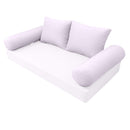 STYLE 1 Pillow & Bolster Cushion for Outdoor Indoor Daybed Porch Swing Bed Queen Size | COVERS ONLY |