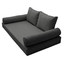 STYLE 1 - Outdoor Daybed Cover Mattress Cushion Pillow Insert Queen Size