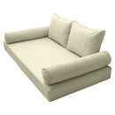 STYLE 1 - Outdoor Daybed Cover Mattress Cushion Pillow Insert Twin Size