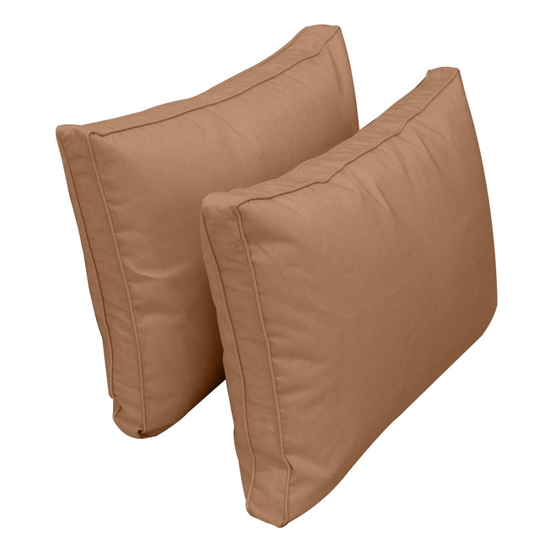 STYLE 1 - Outdoor Daybed Cover Mattress Cushion Pillow Insert Full Size