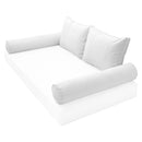 STYLE 1 Pillow & Bolster Cushion for Outdoor Indoor Daybed Porch Swing Bed Queen Size | COVERS ONLY |