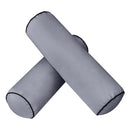 STYLE 2 - Mattress & Pillow Bolster Cushion for Outdoor Indoor Daybed Porch Swing Bed Twin-XL Size | COVERS ONLY |