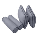 STYLE 2 - Outdoor Daybed Cover Mattress Cushion Pillow Insert Queen Size