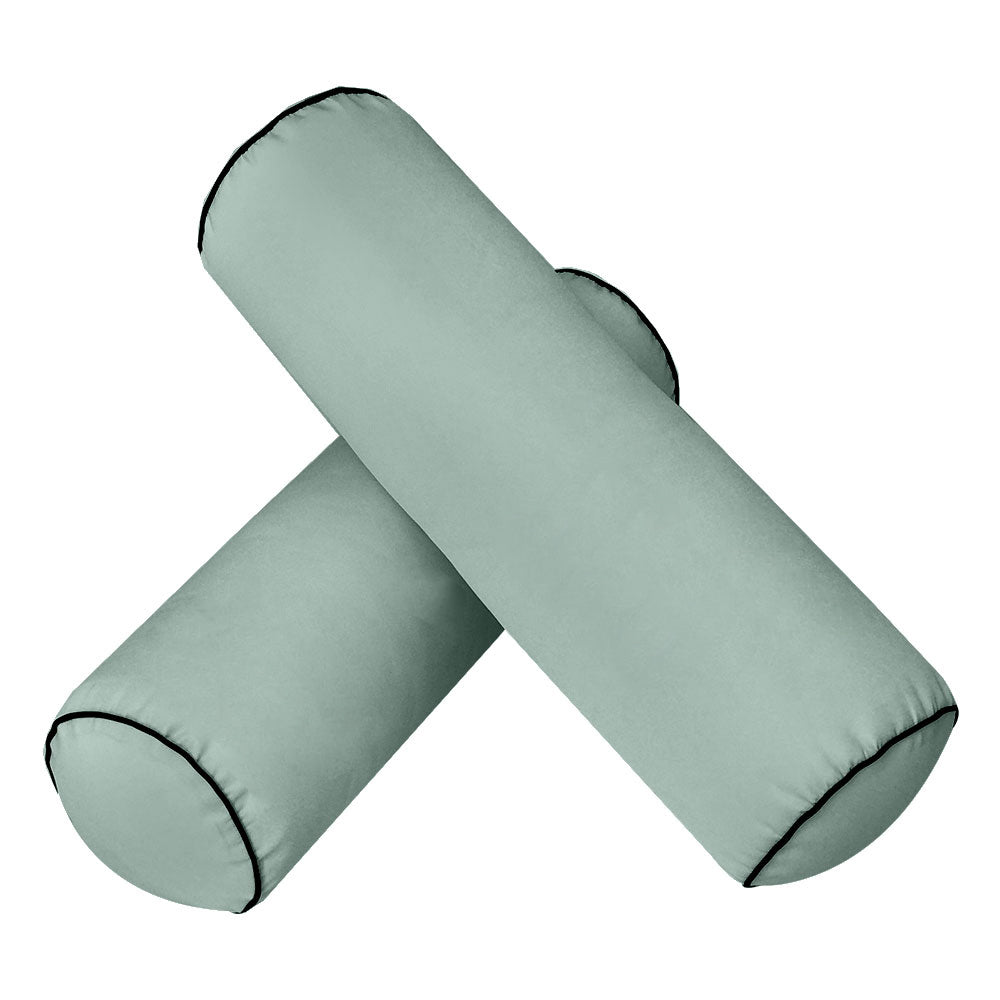 STYLE 2 - Mattress & Pillow Bolster Cushion Cover and Insert for Outdoor Indoor Daybed Porch Swing Bed Crib Size