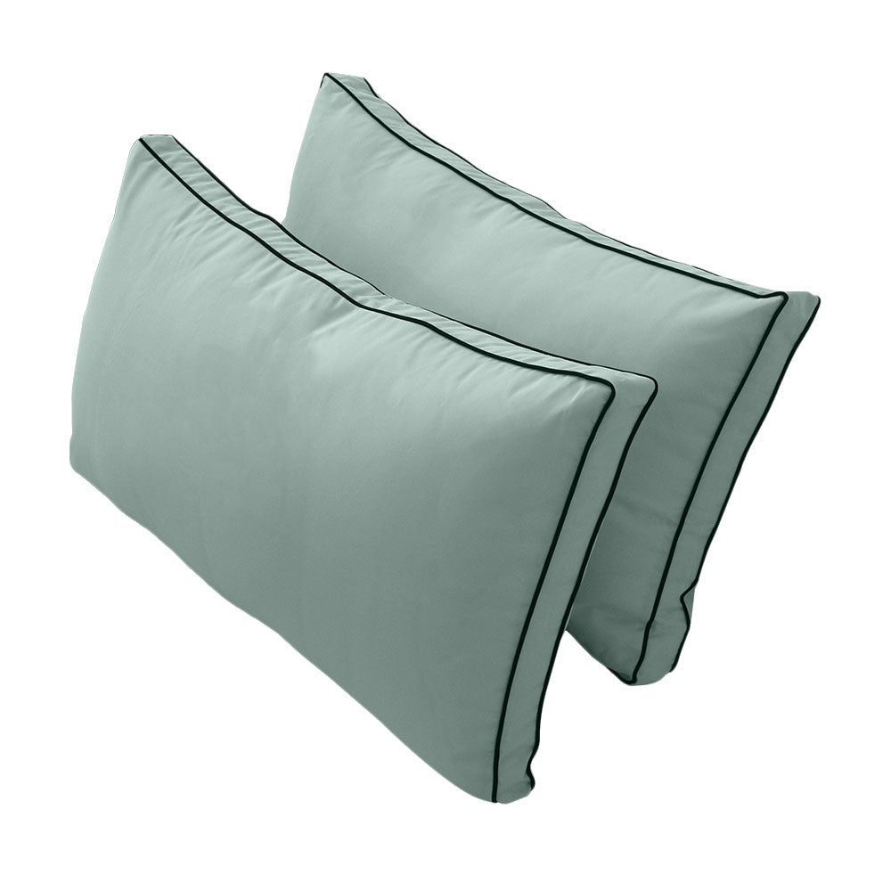 STYLE 2 - Mattress & Pillow Bolster Cushion Cover and Insert for Outdoor Indoor Daybed Porch Swing Bed Crib Size