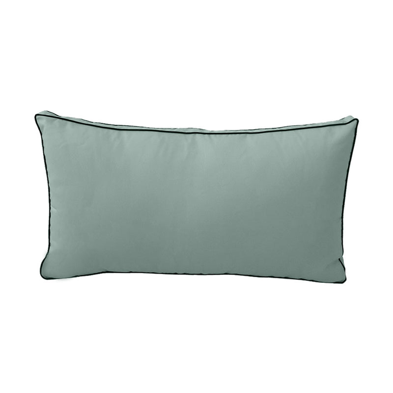 STYLE 2 Pillow & Bolster Cushion for Outdoor Indoor Daybed Porch Swing Bed Full Size | COVERS ONLY |