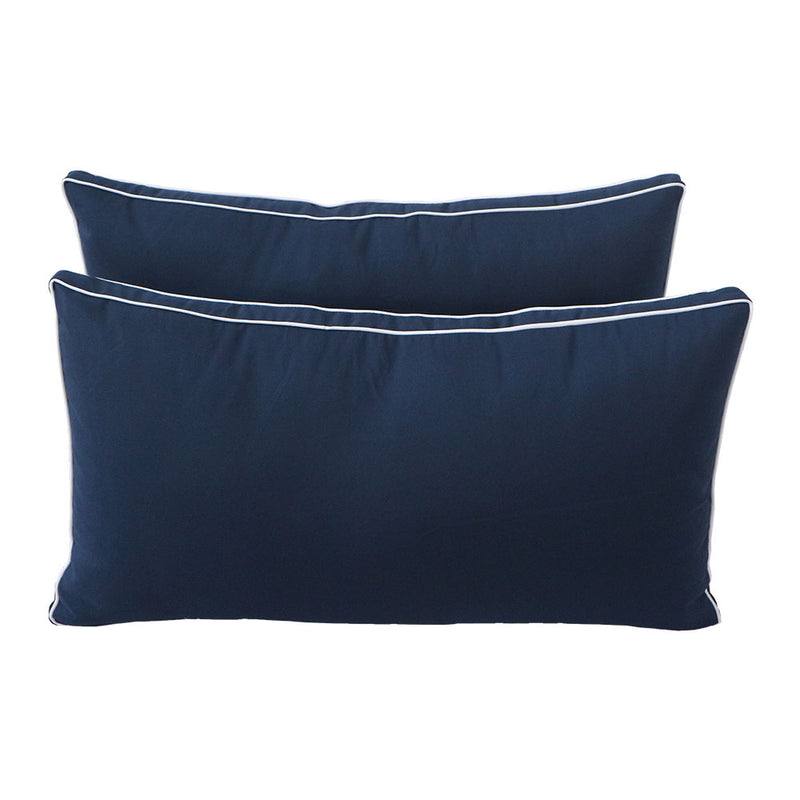 STYLE 2 Pillow & Bolster Cushion for Outdoor Indoor Daybed Porch Swing Bed Full Size | COVERS ONLY |