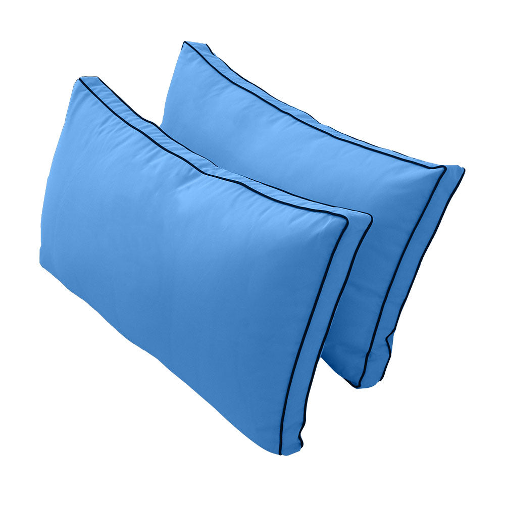 STYLE 2 - Mattress & Pillow Bolster Cushion Cover and Insert for Outdoor Indoor Daybed Porch Swing Bed Crib Size
