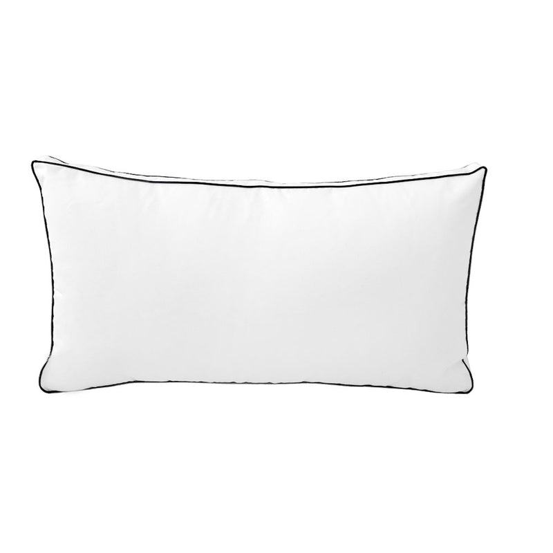 STYLE 2 - Pillow & Bolster Cushion for Outdoor Indoor Daybed Porch Swing Bed Crib Size | COVERS ONLY |