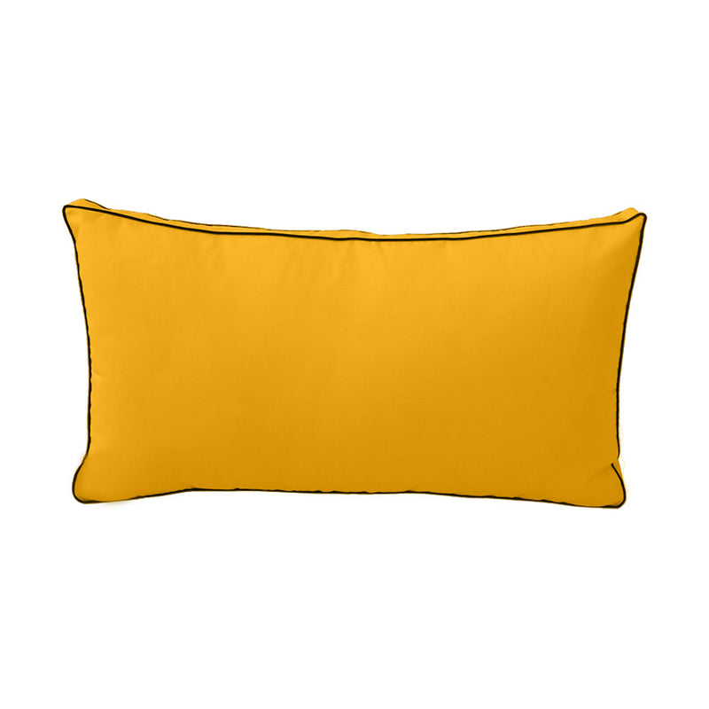 STYLE 2 - Outdoor Daybed Bolster Backrest Pillow Cushion Twin Size |COVERS ONLY|