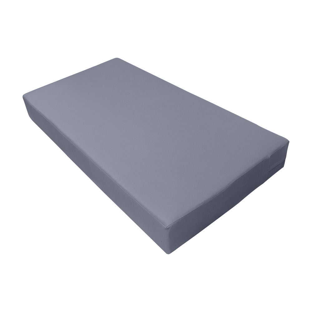 STYLE 2 - Mattress & Pillow Bolster Cushion Cover and Insert for Outdoor Indoor Daybed Porch Swing Bed Twin Size