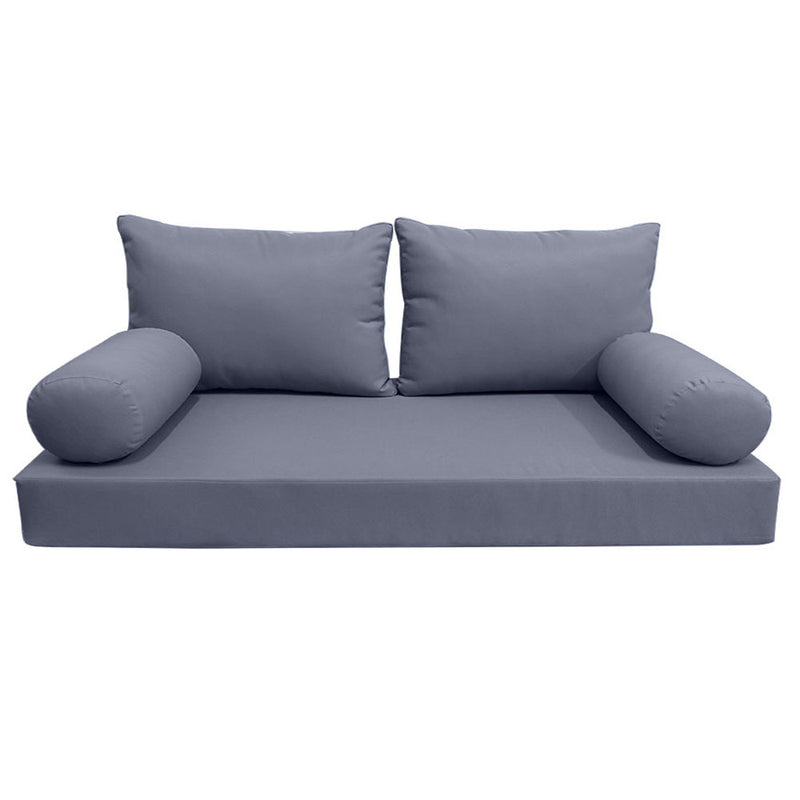 STYLE 2 - Outdoor Daybed Cover Mattress Cushion Pillow Insert Queen Size