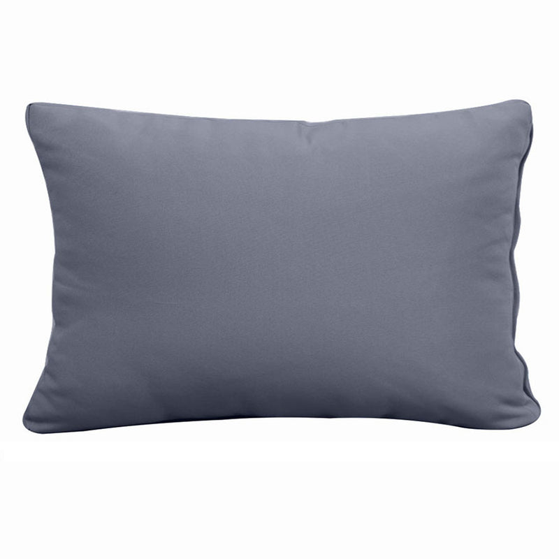 STYLE 2 - Pillow & Bolster Cushion for Outdoor Indoor Daybed Porch Swing Bed Crib Size | COVERS ONLY |