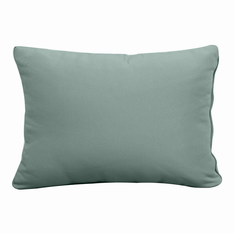 STYLE 2 Pillow & Bolster Cushion for Outdoor Indoor Daybed Porch Swing Bed Full Size | COVERS ONLY |