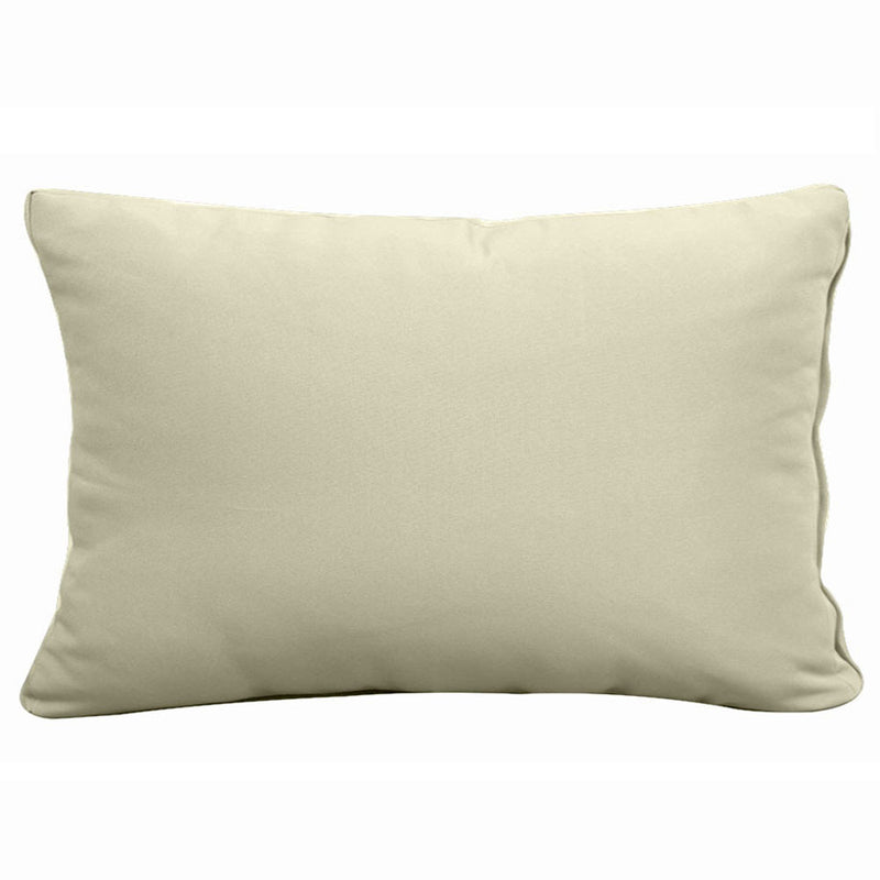 STYLE 2 - Pillow & Bolster Cushion for Outdoor Indoor Daybed Porch Swing Bed Crib Size | COVERS ONLY |