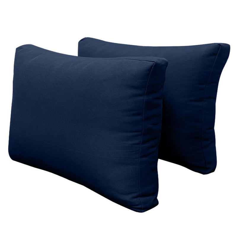 STYLE 2 - Mattress & Pillow Bolster Cushion for Outdoor Indoor Daybed Porch Swing Bed Queen Size | COVERS ONLY |