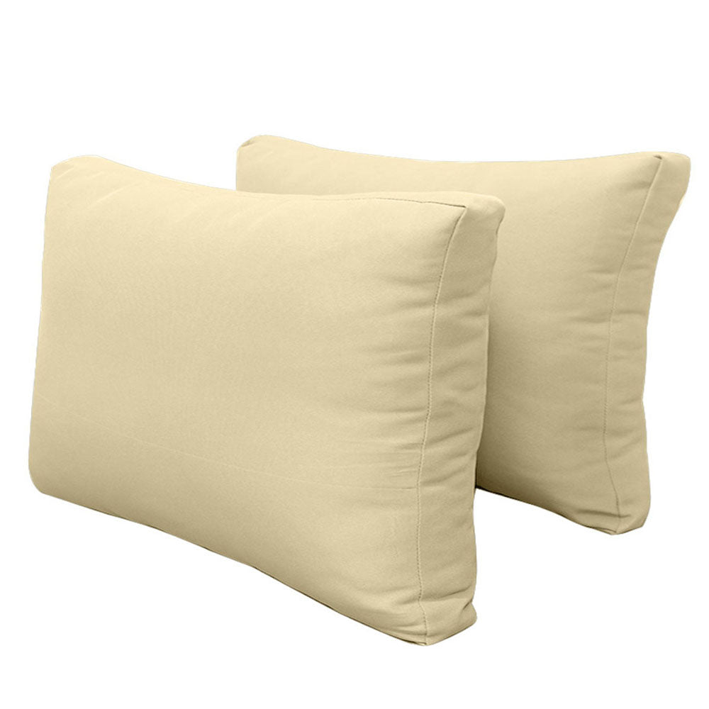 STYLE 2 - Mattress & Pillow Bolster Cushion Cover and Insert for Outdoor Indoor Daybed Porch Swing Bed Twin-XL Size