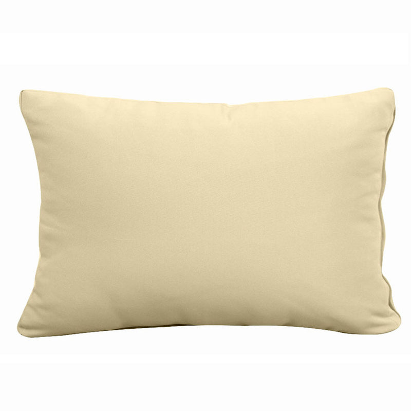 STYLE 2 - Pillow & Bolster Cushion for Outdoor Indoor Daybed Porch Swing Bed Crib Size | COVERS ONLY |