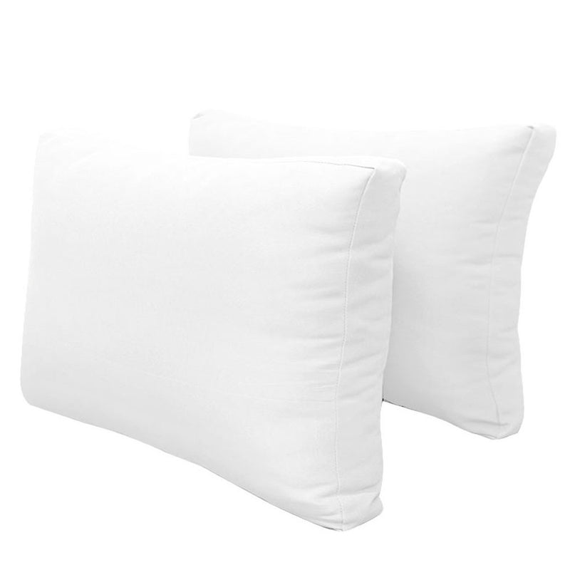 STYLE 2 - Mattress & Pillow Bolster Cushion for Outdoor Indoor Daybed Porch Swing Bed Twin-XL Size | COVERS ONLY |